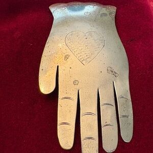 Unique Silver Hand Brooch